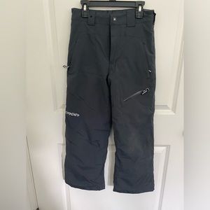 Youth Black Spyder Ski Pants